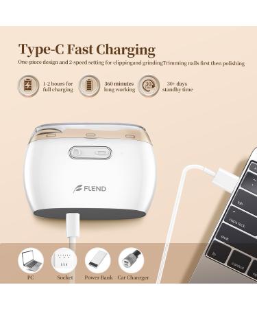 Electric Nail Clipper Nail Trimmer Nail Polisher 2 in-1 Automatic Nail Clipper 2 Speed Fingernail Clippers Nail File with Light Women Manicure Set Nail Clippers for Baby Kids Seniors Weak Hands Mjq-fu0913-01 - Buy Online on GoSupps.com