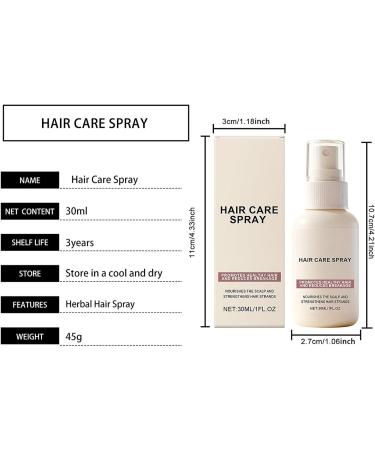 Hair Frizz Control Products30ml Smoothing Hair Growth Spray Natural Hydration Smoothing Hair ProductsFor Sensitive Scalp Damaged Hair Dryness Split Ends Men Family Friend - Buy Online on GoSupps.com
