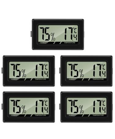 Thlevel Humidity Meter Thermometer Hygrometer Mini LCD Digital Temperature Room Thermometer for Indoor Office Living Room (5PCS) - Buy Online on GoSupps.com