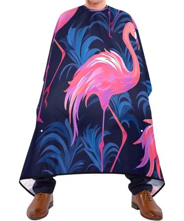Kigai Cute Flamingo Barber Cape - Waterproof Professional Hair Cutting Cape for Men & Women with Adjustable Snap Closure - Buy Online on GoSupps.com