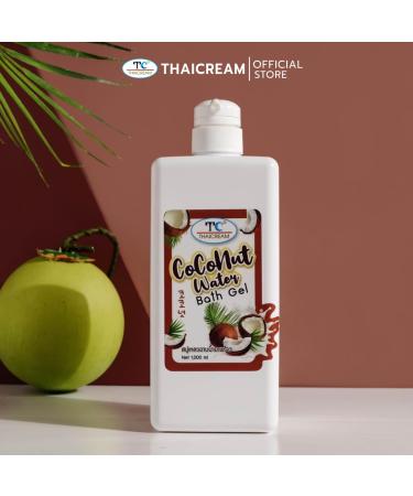 Buy Coconut Water Bath Gel - Natural Oil for All Skin Types | 1000ml - Hydrating & Refreshing - Buy Online on GoSupps.com