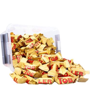 Toblerone Mini Toblerone Box of Mini Christmas Chocolate to Give or Share - Toblerone Milk Chocolate with Nougat Almonds and Honey - Reusable Box of 2 kg - Buy Online on GoSupps.com