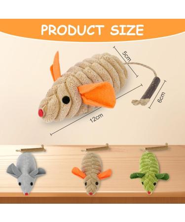 Osdue Catnip Sticks Set - 3 Plush Mouse Toys for Dental Care & Fresh Breath | Chewing Wood Sticks for Cats - Buy Online on GoSupps.com