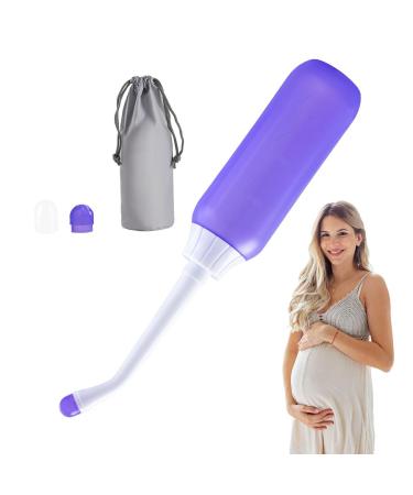 Portable bidet for on the go personal hygiene and care product intimate area cried 400 ml portable device for personal hygiene and care of private parts for drivers and travel Faceynde Lila