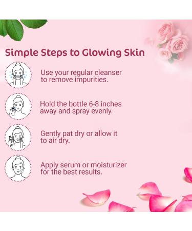 Organic Netra Rose Water with Vitamin C | Exfoliates The Skin and Controls Oil | Excellent for Clearing Away Makeup & Dirt from Pores| Mist Spray for All Skin Type | Paraben and Alcohol Free -200ml - Buy Online on GoSupps.com