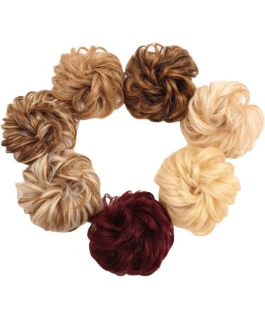 Traziewell Blue Hair Extensions Hairpieces Messy Bun Wavy Hair Scrunchies Curly Hair Donut Chignons Hair Pieces Hair Extension 1337 FH001337 One Size - Buy Online on GoSupps.com
