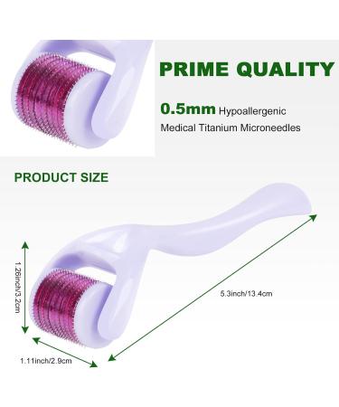 URAQT 0.5mm Titanium Derma Roller for Beard Growth - Stimulate Hair Growth and Anti-Ageing Skin Care - Buy Online on GoSupps.com