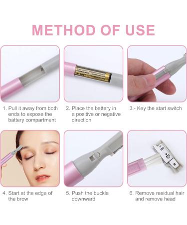 Electric Eyebrow Trimmer Kit with Comb, Brush, and Clip - Painless Facial Hair Removal Tool for Beginners - Buy Online on GoSupps.com