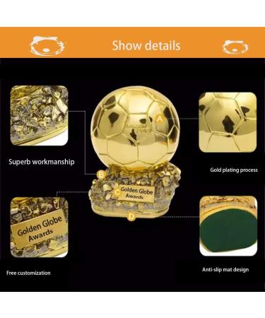 Golden Ball Football Trophy - 16cm Champion Award for Best Player - Soccer Trophy - Buy Online on GoSupps.com