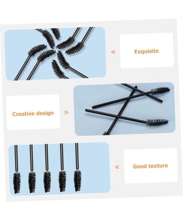 FRCOLOR 150 Pcs Elbow Mascara Brush Lash Lengthening Mascara Black Lash Makeup Practicing 9.7x0.6cmx3pcs Blackx3pcs - Buy Online on GoSupps.com