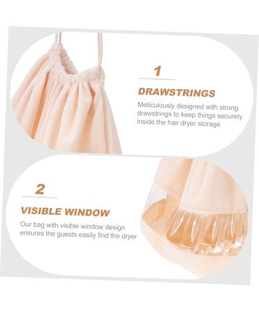 Baluue 4 Pcs Hair Dryer Storage Bag Drawstring Storage Bag Travel Hairdryer Toiletry Organizer Pvc Beige 40x40cmx4pcs Beigex4pcs - Buy Online on GoSupps.com