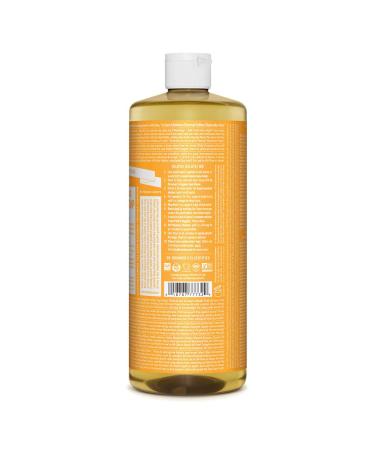 Dr. Bronner's Citrus Pure-Castile Liquid Soap 32oz - Organic & Vegan | 18-in-1 Uses for Face, Body, Hair, and Household Tasks - Buy Online on GoSupps.com