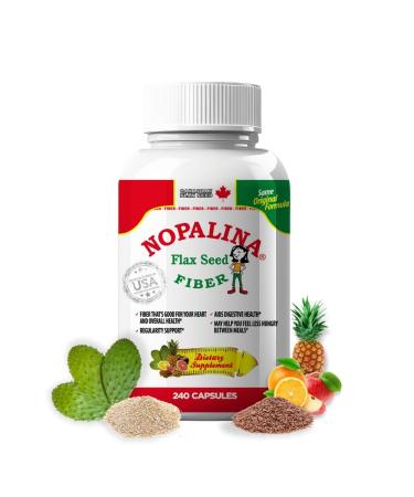 Nopalina Flax Seed Capsules 240 Capsules