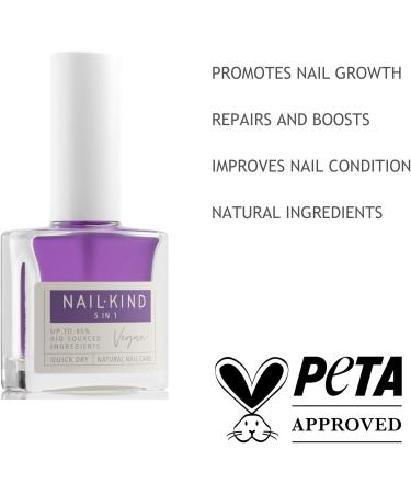 NAILKIND Nail Growth 5 in 1 360 Therapy - Nail Treatment - Nail Hardener - Nail Strengthener - Nail Repair - Peta Certified Cruelty Free - Quick Dry Long Lasting - 8ml 5 in 1 360 Nail Therapy - Buy Online on GoSupps.com