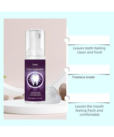 Dentifrice mousse claircissante pour les dents mousse ultra-fine pour adultes adapt aux voyages limination des taches et haleine fra che longue dur e nettoyage en profondeur pour (2PCS) - Buy Online on GoSupps.com