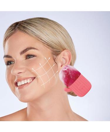 Facial Ice Roller Ice Face Roller Silicone Ice Roller Face Eyes Ice Pore Shrink Moulds Effectively Removes Swelling Reduces Pores Pink - Buy Online on GoSupps.com