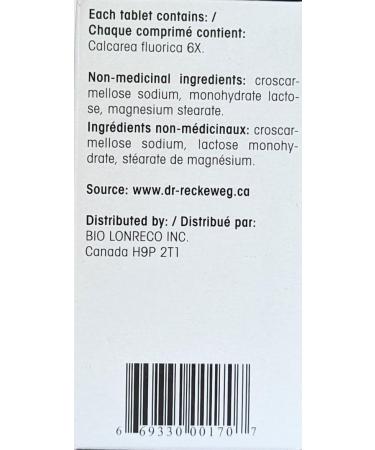 Buy Dr Reckeweg Calcarea Fluorica 6X S1 - 200 Tablets for Optimal Health | International Shipping Available - Buy Online on GoSupps.com