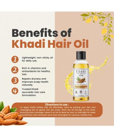 Natural Sweet Almond Oil for Hair Care 100% Pure Moisturizing Oil Nourishing and Strengthening Treatment Promotes Healthy-Looking Skin 120ml/4.05 fl oz - Buy Online on GoSupps.com