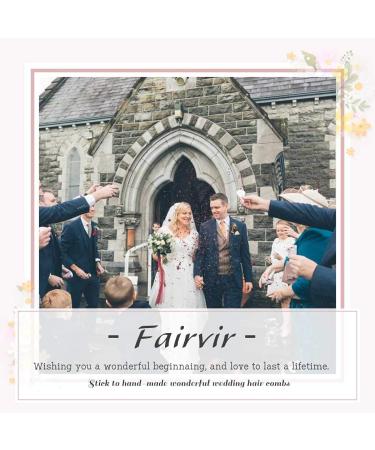 Fairvir Silver Crystal Hairpins for Brides - Sparkling Rhinestone & Pearl Hair Accessories (Set of 2) - Buy Online on GoSupps.com