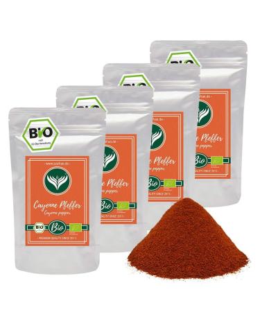 Azafran ORGANIC Cayenne pepper ground as powder 1kg 1 kg (1 pack)