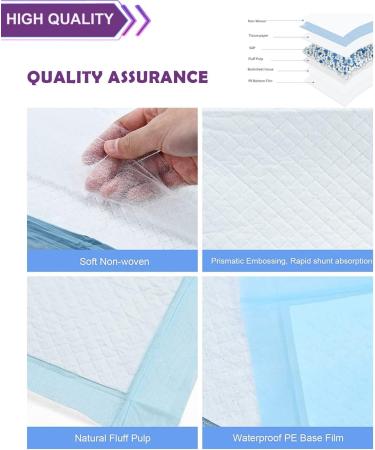 Pellyda 6-Layer Incontinence Disposable Bed Pads | 10 Pack | Bladder Weakness Hygiene | Ideal for Newborns Adults & Seniors - 80x90cm - Buy Online on GoSupps.com