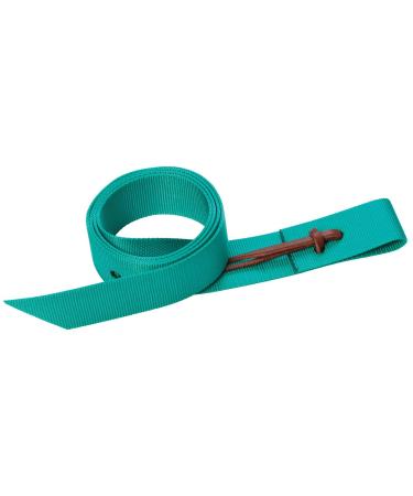 Weaver Leather Nylon Tie Strap with Holes, 1-3/4" x 60", Emerald Green