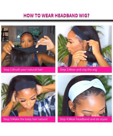 RUIP Straight Bob Headband Wig 10 | Natural Black 1B | Heat Resistant Synthetic Hair | Cosplay & Daily Wear - Buy Online on GoSupps.com