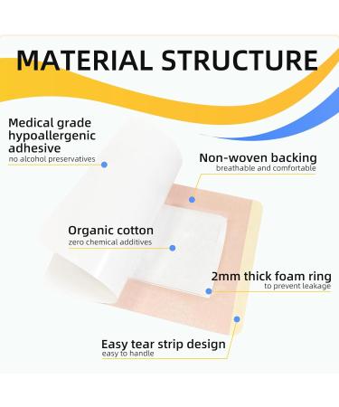 20 PCS Castor Oil Patches Individually Packaged Disposable Castor Oil Pack Wrap with Anti Leakage Cotton Pad for Belly/Feet/Knee (Oils Not Included) 5.1" x 3.9" - Buy Online on GoSupps.com