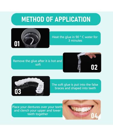 Wrong Teeth Tooth Whitening Set - 2 Pairs Cosmetic Veneers for Instant Smile Makeover | Fake Teeth for Men & Women - Buy Online on GoSupps.com