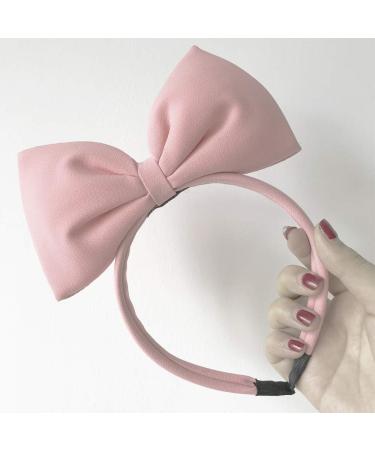 Big Bow Halloween Hair Hoop - Pink Style | Handmade Bow Headband for Women | Party & Cosplay Costume Headwear - Buy Online on GoSupps.com