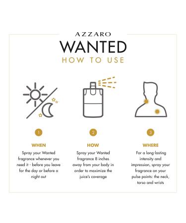 Azzaro Most Wanted Eau de Parfum Intense for Men 3.4 Fl Oz - Fougere, Ambery & Spicy Fragrance - Buy Online on GoSupps.com