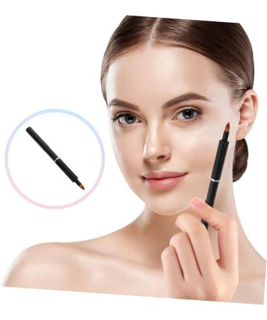 Housoutil round portable women makeup tools make up lip gloss lip gloss brush lipstick applicator wands Tricolor artificial fiber smudge stick applicator lip Concealer lips - Buy Online on GoSupps.com