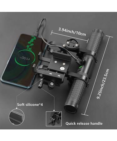 Redcomets Bike Handlebar Extender - USB Rechargeable, 2400 Lumens Light, Phone Mount, Computer Mount, 10000mAh Power Bank | Cycling Accessory - Buy Online on GoSupps.com