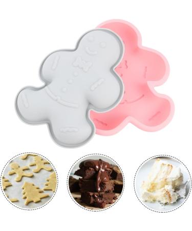 TEHAUX 4 Pcs Silicone Mold Candy Molds Silicone Bakeware Christmas Baking Pan Cupcake Mold Fudge Self Made 21.2X16.4X3CMx2pcs Assorted Color 1x2pcs - Buy Online on GoSupps.com