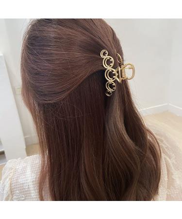Smiley Face Metal Hair Claw Clips Set for Women and Girls - Non-Slip Hairpins for Thick Hair - 2PCS Smiley Barrettes Prom Hair Accessories - Buy Online on GoSupps.com