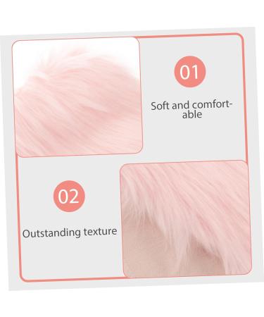 FRCOLOR Fluffy Rug Plush Background Cloth Carpet Rug Jewlery Acrylic Nail Supplies Pink Manicure Small Product Photo Backdrop 51.00X31.00X2.00CM Pink - Buy Online on GoSupps.com