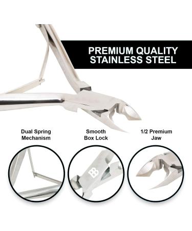 Stainless Steel Professional Cuticle Nippers: Best Nail Care Tool for Manicure and Pedicure - Buy Online on GoSupps.com