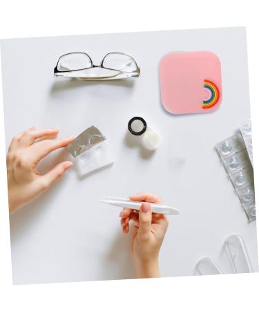 Homsfou 4-Piece Contact Lens Container Set | Tweezers & Suction Rod Travel Case | Mini Holder & Remover for Easy Lens Storage - Buy Online on GoSupps.com