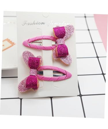 FRCOLOR Girls Snap Hairpins hair accessory for girls hair clips for infant hair clips matte hair clips bows shower hair clips Bowknot Hair Clips Glitter Glitter Barrettes - Buy Online on GoSupps.com