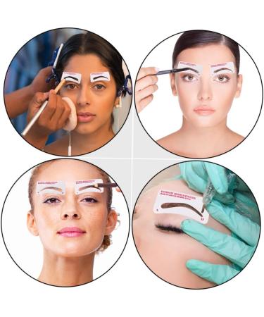 Beavorty Eyebrow Pencil Eyebrow Makeup Template 384 pcs Women Disposable Auxiliary Eyelash Tool Cards Eyebrow Assistant Grooming Kits Brow Makeup Stencil 1 count (Pack of 1) Whitex4pcs - Buy Online on GoSupps.com