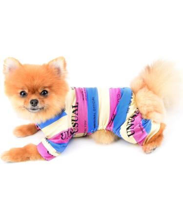 Smalllee Lucky Store: Colorful Striped Cotton Pajamas for Small & Medium Dogs & Cats - Perfect Nightwear for Yorkies & Chihuahuas - Shop XL Pink Outfits! - Buy Online on GoSupps.com