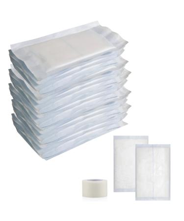 ABD Combine Abdominal Pads 5x9 High Absorbency Sterile Individually Wrapped 5'' x 9'' Non-Adherent Absorbent Post-Op Surgical Gauze - Heavy-Draining, Trauma and First Aid Wound Dressing (20)