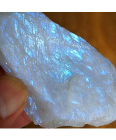 for 100g Rare Rough Natural White Moonstone Raw Gemstone Specimen Reiki Crystal Home Decoration Stone Mineral Specimen - Buy Online on GoSupps.com