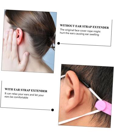 Ultechnovo 6 St Masking Hooks - Reusable Silicone Rope Buckle for Face Cover Anti-Ear Protector S Hooks (15.8x1.5cm) - Buy Online on GoSupps.com