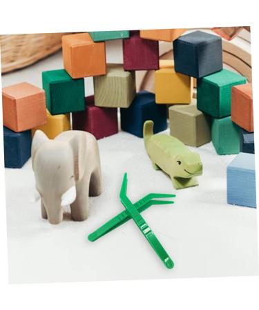 ULTECHNOVO 6pcs Kids Collection Tweezers Set - Craft, Wig Plucking, Science & Reptile Feeding Tongs - Green Medium - Buy Online on GoSupps.com