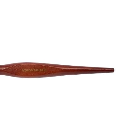 GranNaturals Boar Bristle Teasing Brush - White Bristles - Wooden Handle for Backcombing, Edge Control, and Sleek Hairstyles - Buy Online on GoSupps.com