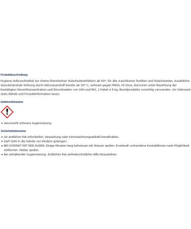 R sch Sanomat 8 kg Disinfectant Detergent - VAH Certified & RKI Listed Hygiene Solution - International Shipping - Buy Online on GoSupps.com