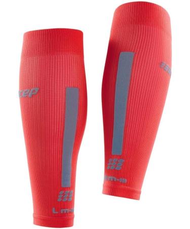 CEP Ultralight Compression Calf Sleeves for Men | Compression IV 3.0 | Lava/Grey - Buy Online on GoSupps.com