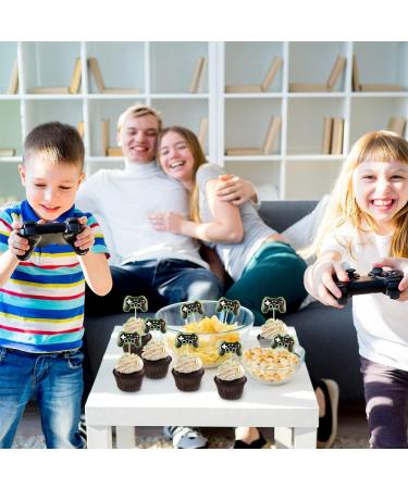 HOKPA Video Game Controller Cupcake Toppers 36Pcs Game Cupcake Picks for Game Themed Anniversary Baby Shower Birthday Party Decorations - Buy Online on GoSupps.com