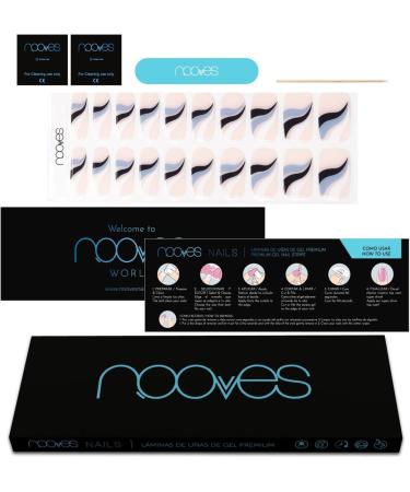  NOOVES NOOVES Flowing Stream Art Design Semi-Permanent Gel Nail Polish - 2 Sheets - Buy Online on GoSupps.com